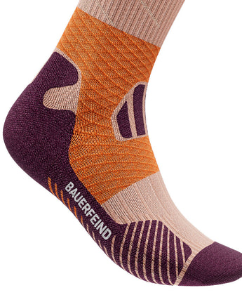 Trail Run Compression Sock - Mid Cut, Peach Sunrise