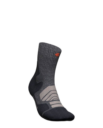 Outdoor Merino Compression Socks - Mid Cut, Lava Grey