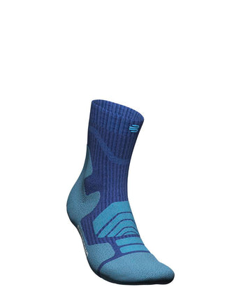 Outdoor Merino Compression Socks - Mid Cut, Ocean Blue