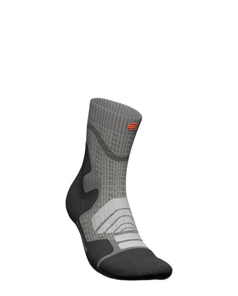 Outdoor Merino Compression Socks - Mid Cut, Stone Grey