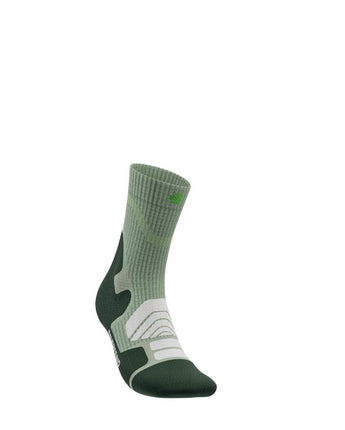 Outdoor Merino Compression Socks - Mid Cut, Herbal Green