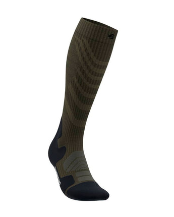 BAUERFEIND OUTDOOR MERINO PERFORMANCE Sock - HIGH CUT, Moss Green