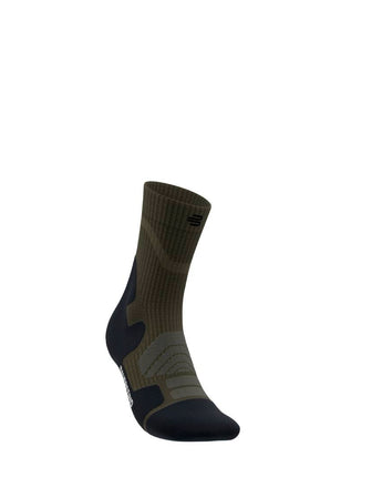 Outdoor Merino Compression Socks - Mid Cut, Moss Green