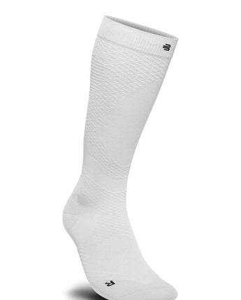 BAUERFEIND RUN ULTRALIGHT Compression Sock - HIGH CUT, Hvid