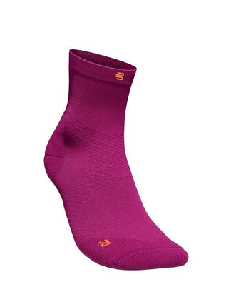 BAUERFEIND RUN ULTRALIGHT Compression Sock - MID CUT, Berry