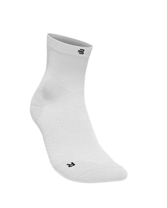 BAUERFEIND RUN ULTRALIGHT Compression Sock - MID CUT, Hvid