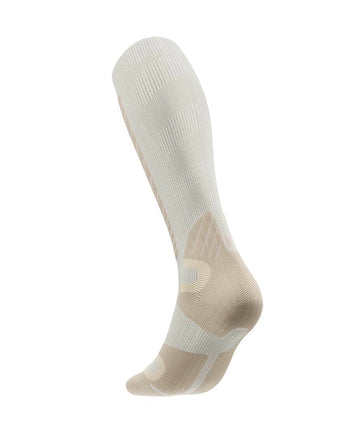 Ski Alpine Compression Socks, High Cut,Beige