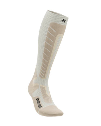 Ski Alpine Compression Socks, High Cut,Beige