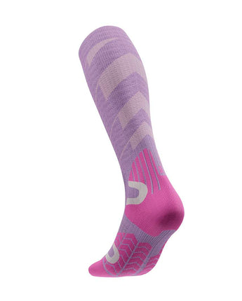 Ski Touring Compression Socks, High Cut, Lilac