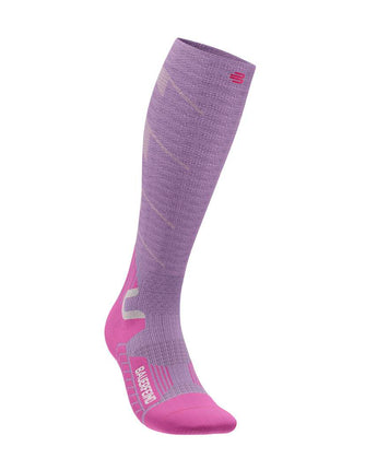 Ski Touring Compression Socks, High Cut, Lilac