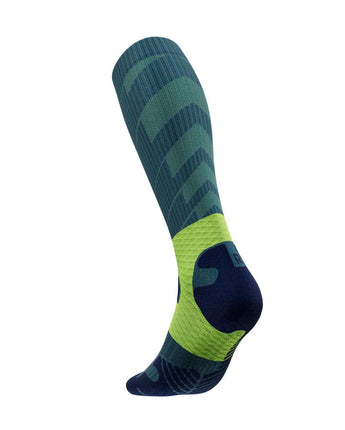 Trail Run Compression Sock - High Cut, Midnight Teal