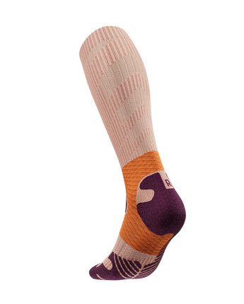 Trail Run Compression Sock - High Cut, Sunrise Peach