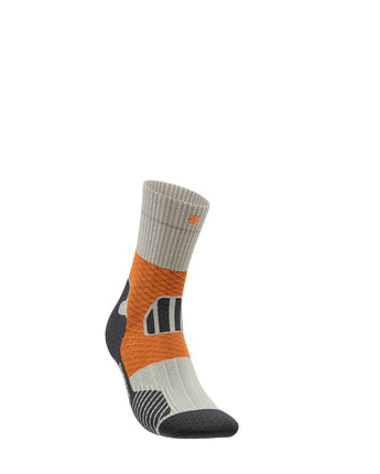 Trail Run Compression Sock - Mid Cut, Gravel Chalk