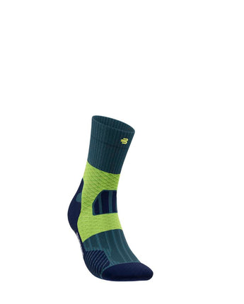 Trail Run Compression Sock - Mid Cut, Midnight Teal