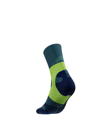 Trail Run Compression Sock - Mid Cut, Midnight Teal