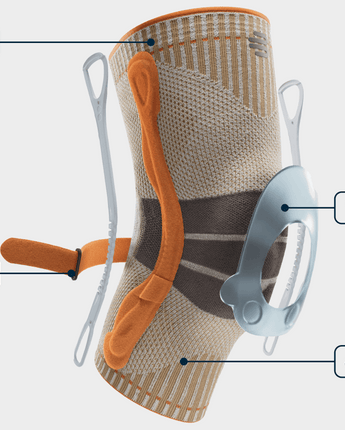 Bauerfeind Outdoor Knee Support, Sandstone-Orange